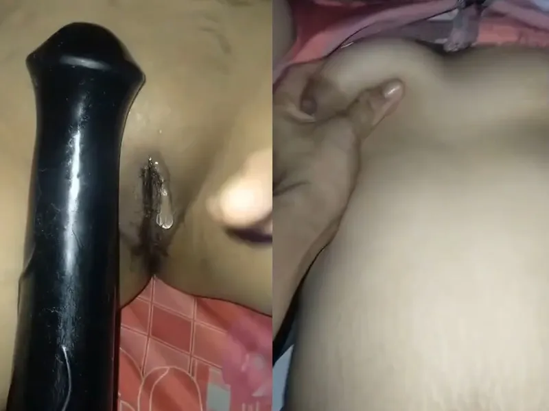 Bạn gái xinh tươi vú to bướm múp móc lồn bằng sextoy cực sướng
